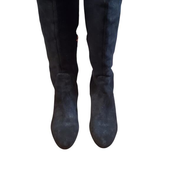 Vince Camuto Armaceli Over The Knee Heeled Boot Suede Black Verona Size 36 US 6 - Picture 10 of 11